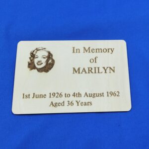 Balsa Wood Coffin Plate (150mm x 100mm)