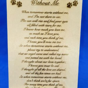 Dog/Cat Memorial (175mm x 125mm)