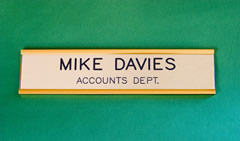 Aluminium Desk Plate Holders