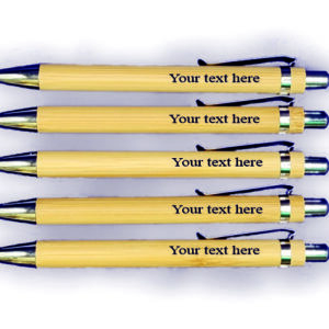 Bamboo Pens with name/text