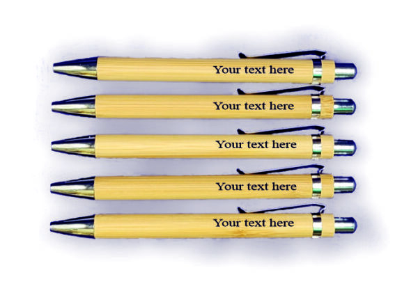 Bamboo Pens with name/text