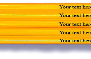 2HB Pencils with name/text