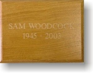 Laser engraved Hardwood Plaque
